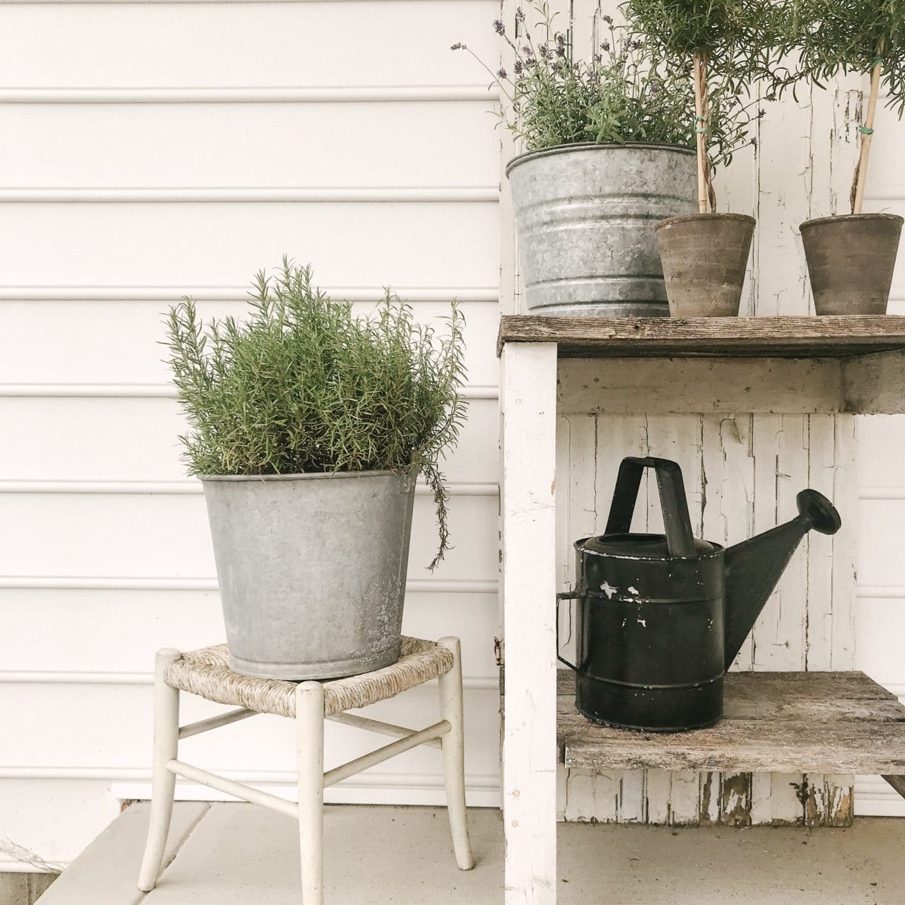 Front Porch Potting Bench