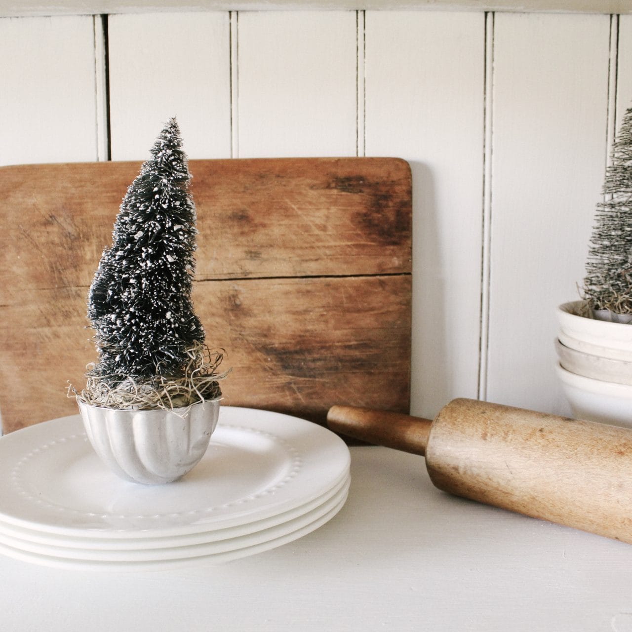 DIY Antique Jell-O Mold Christmas Trees