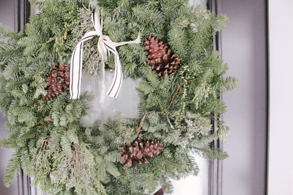 Fresh Pine Wreath from Lowe's Winter Decor