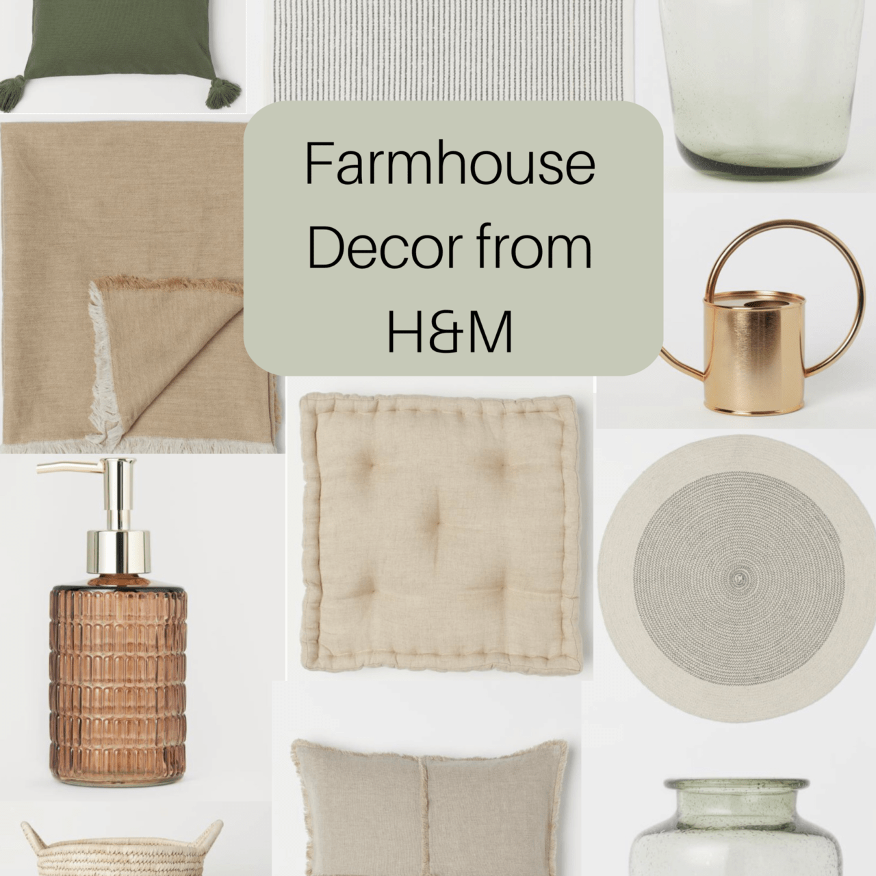 Farmhouse Home Decor From H&M