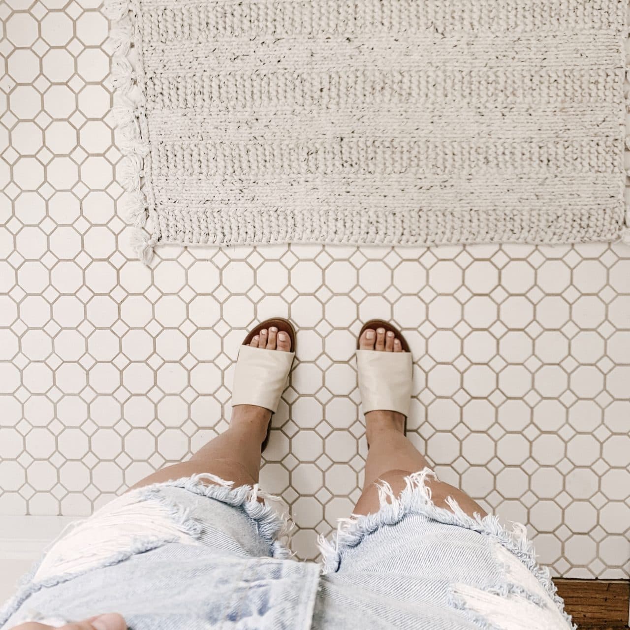 White Mosaic Bathroom Tile