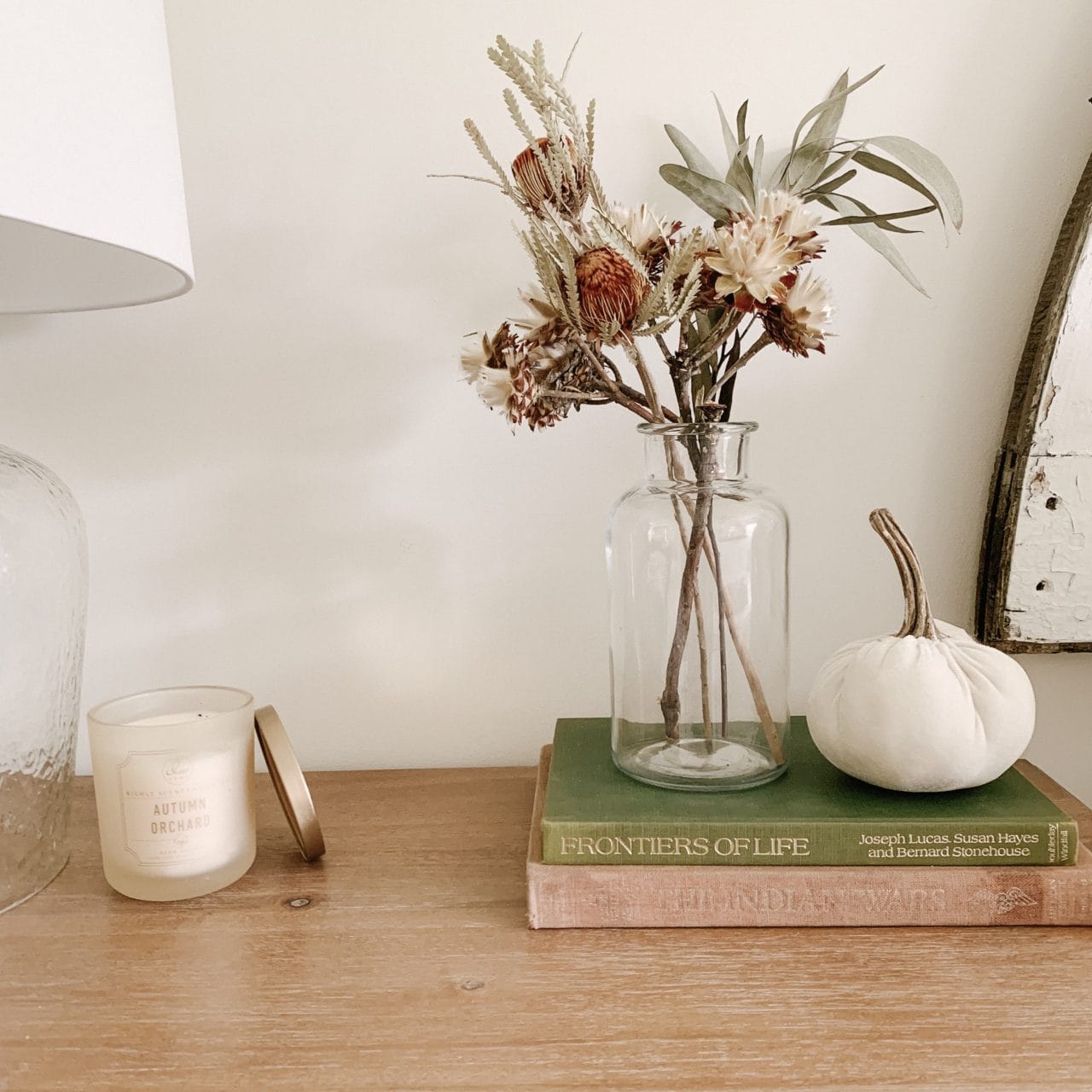 Decorate Nightstands for Fall