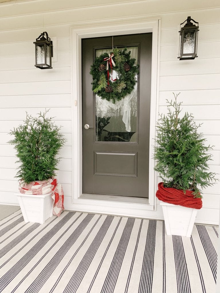 Cheerful Winter Front Porch - Sarah Jane Christy