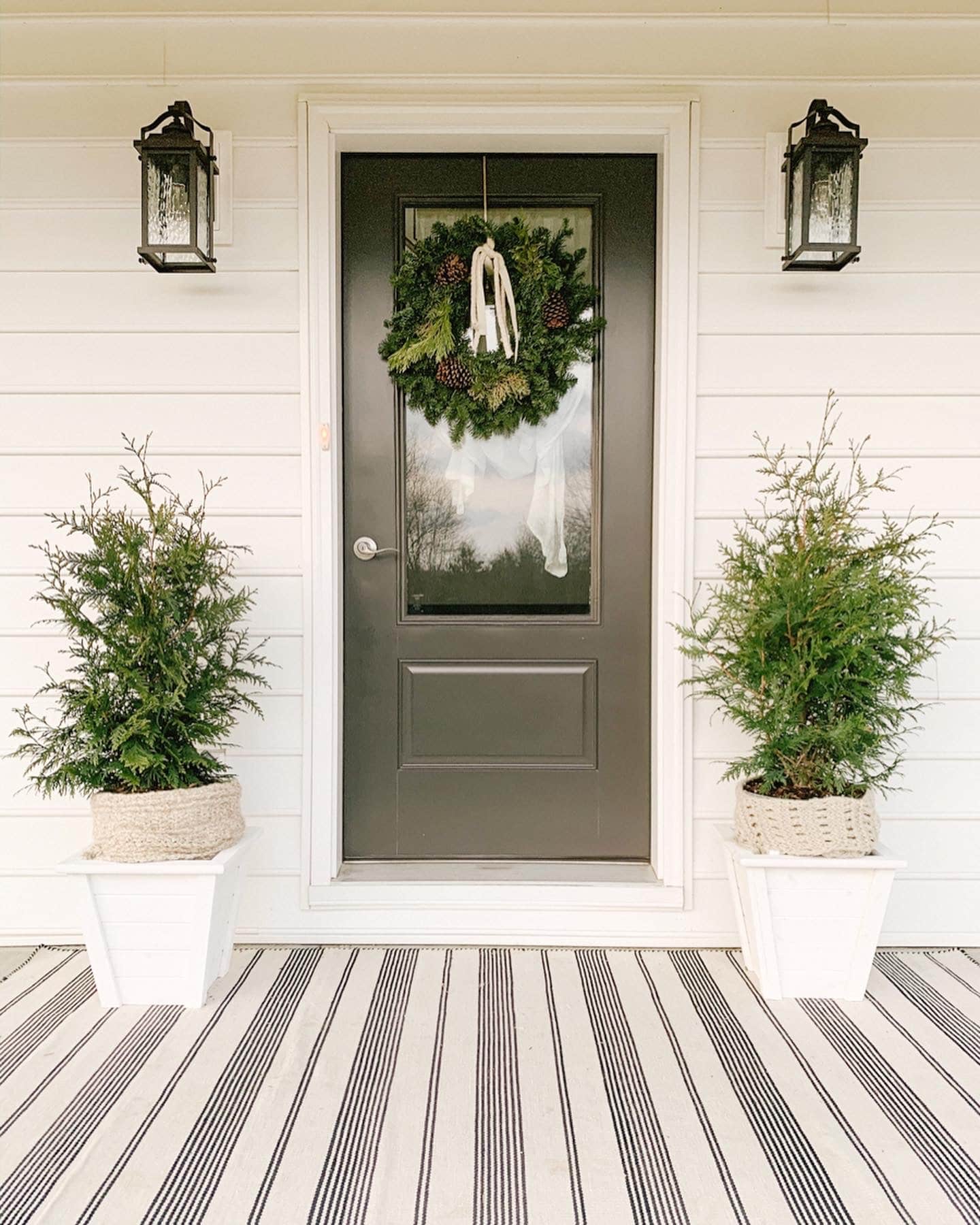 Cozy Neutral Winter Porch - Sarah Jane Christy