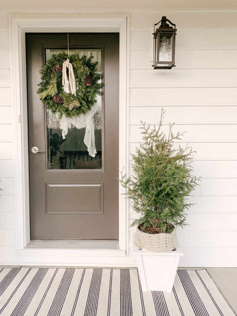 Cozy Neutral Winter Porch - Sarah Jane Christy