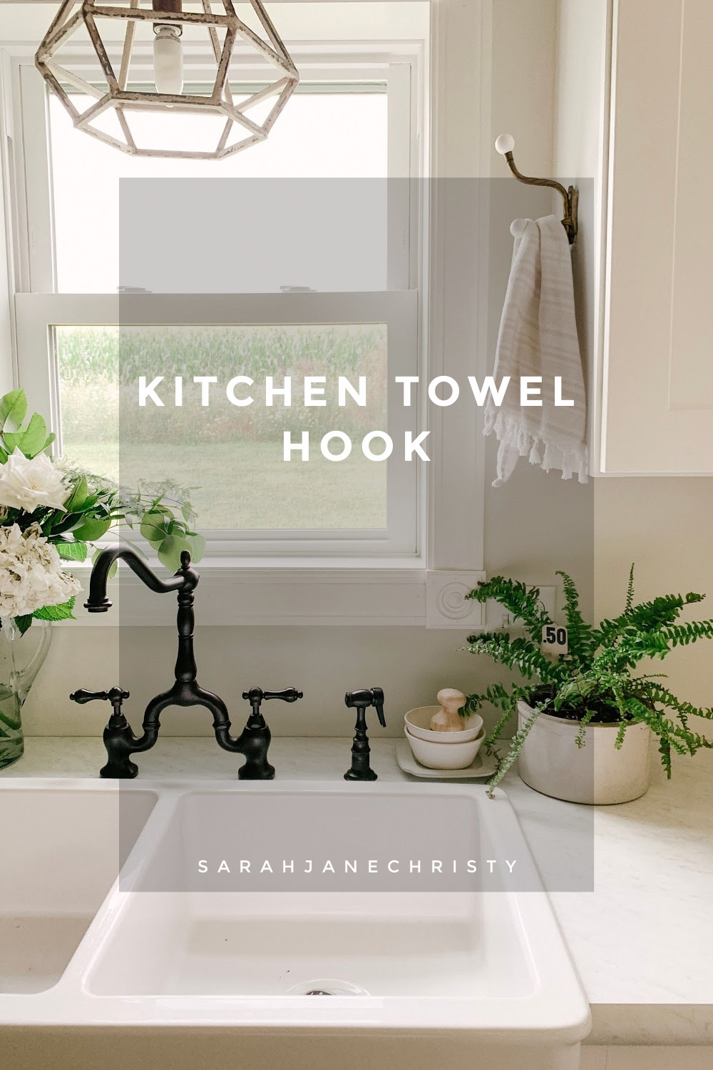 Vintage Kitchen Towel Hook - Sarah Jane Christy 