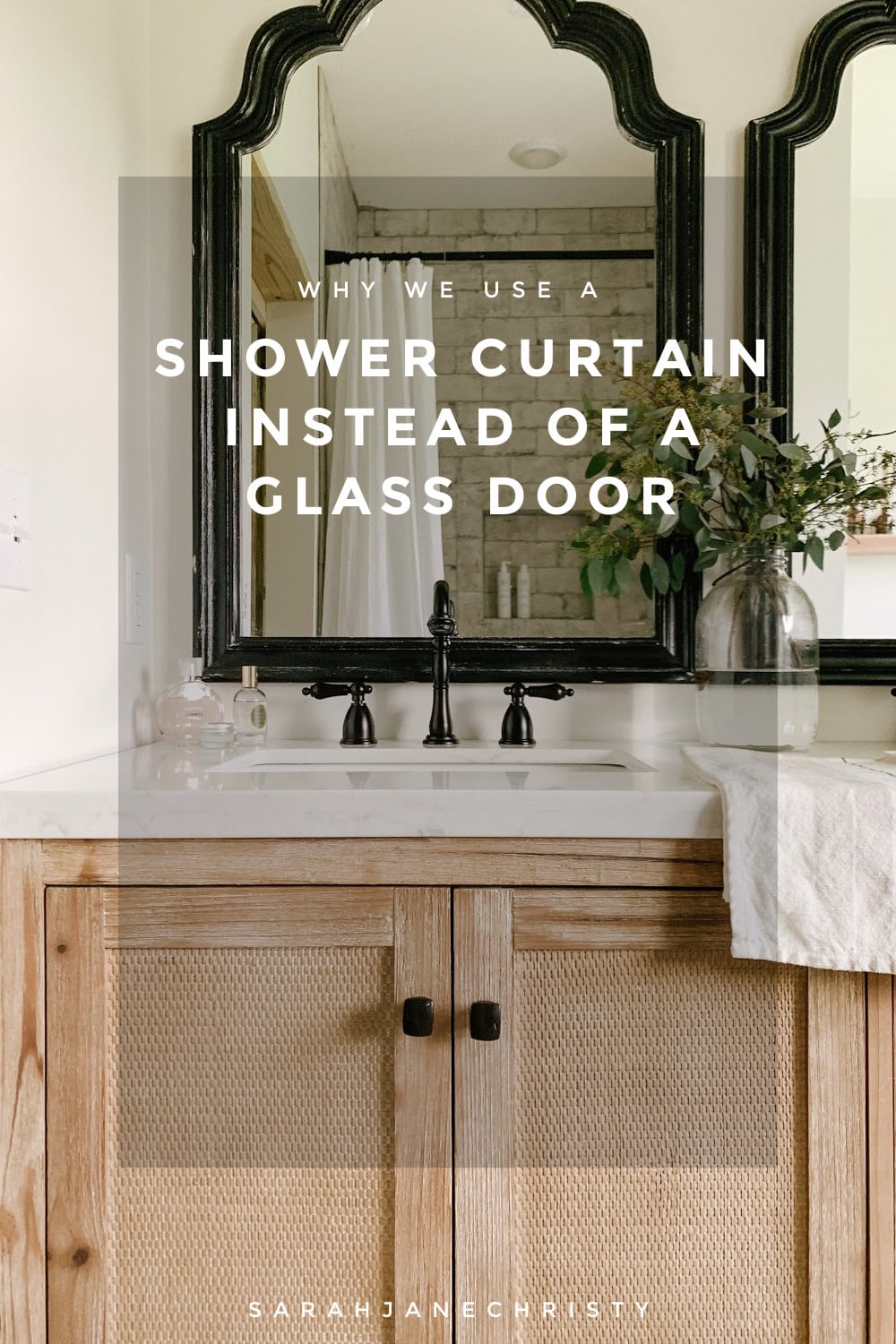 Shower Curtain Instead Of A Glass Door, Shower Door Vs Curtain