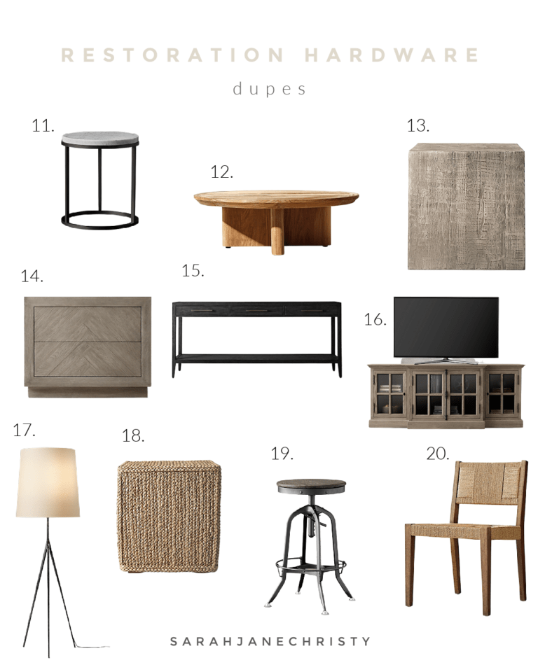 20 Affordable Restoration Hardware Dupes - Stunning Look For Less