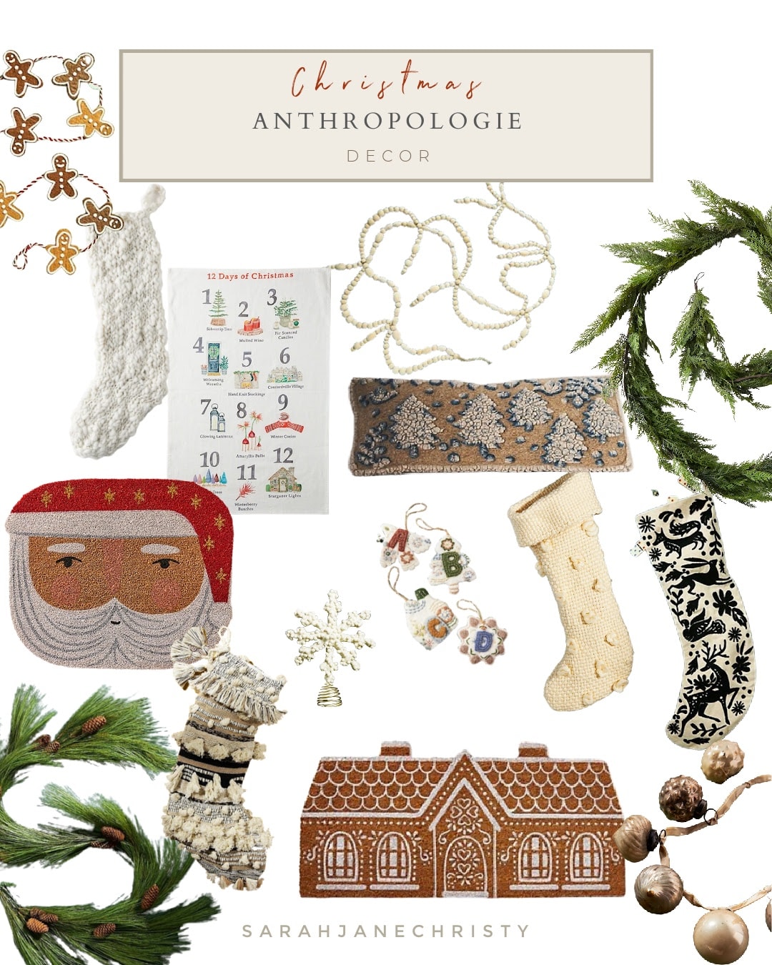 Anthropologie Christmas decor online