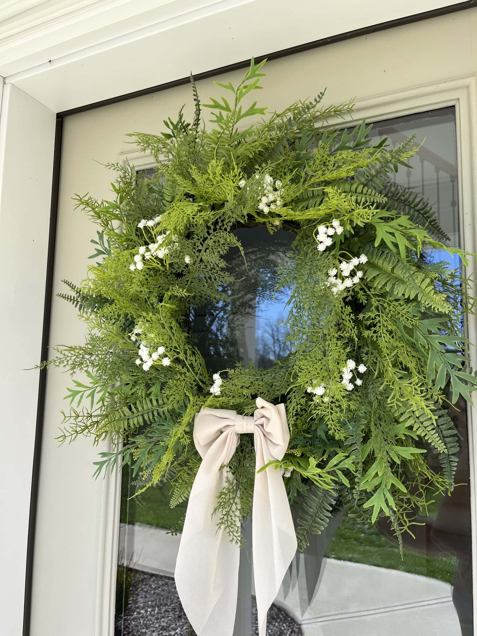 realistic spring wreath from lowes spring fest decor