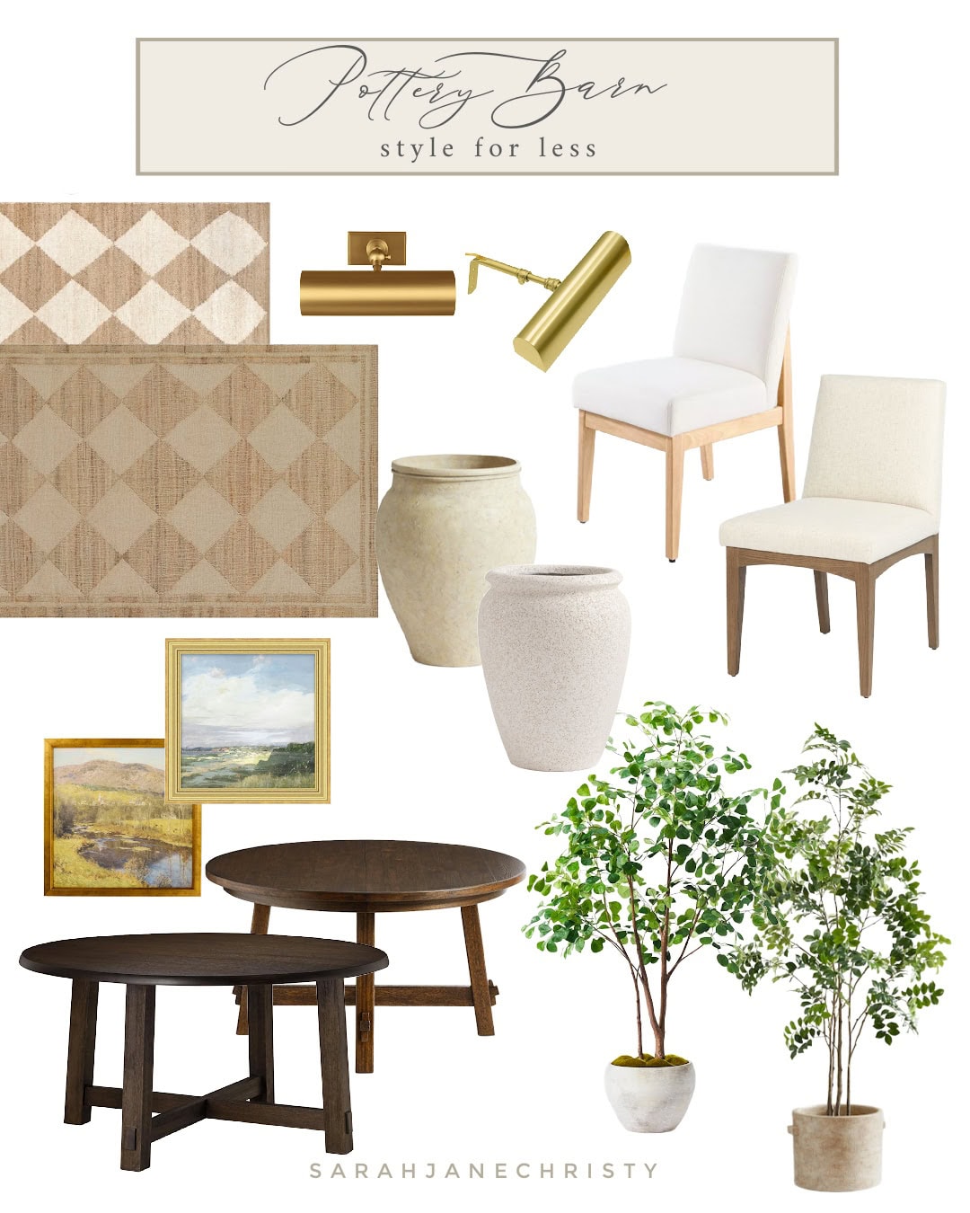 Dupes for pottery barn furniture and decor