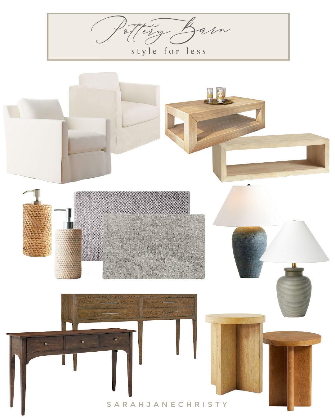 Pottery barn home style dupe