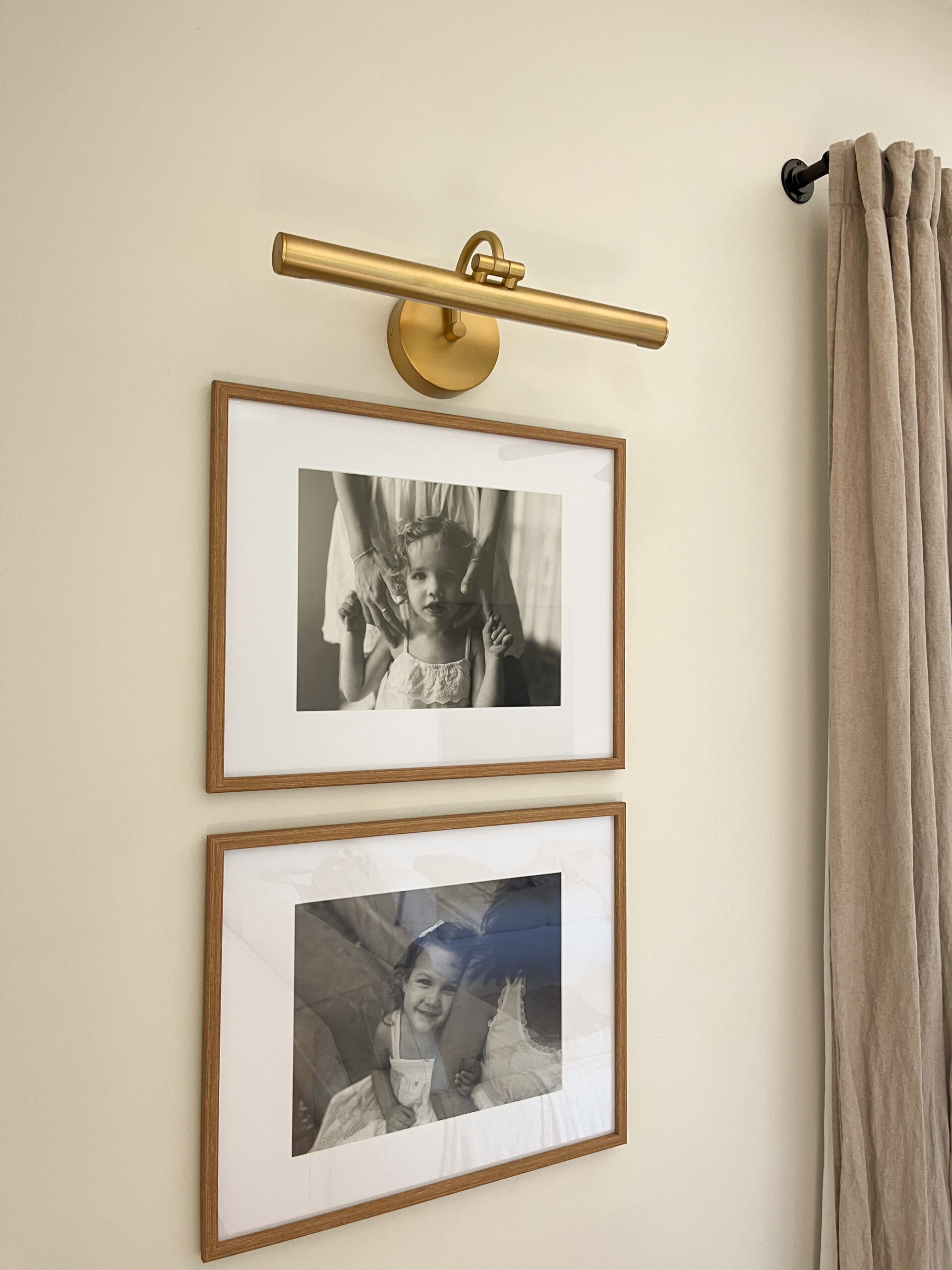 battery operated brass picture light