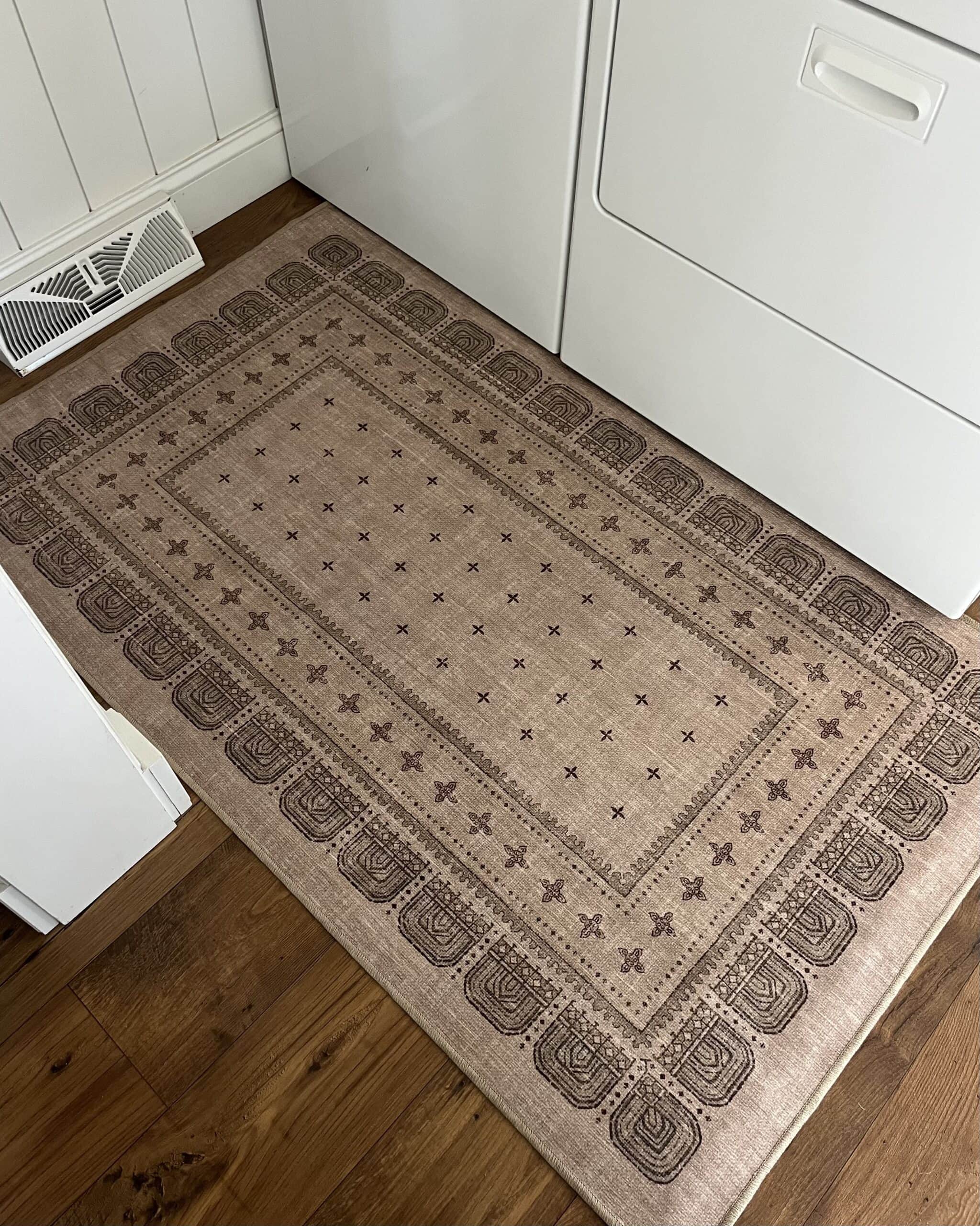 modern organic machine washable rug